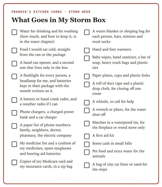 The Storm Week Checklist: What Goes in My Storm Box