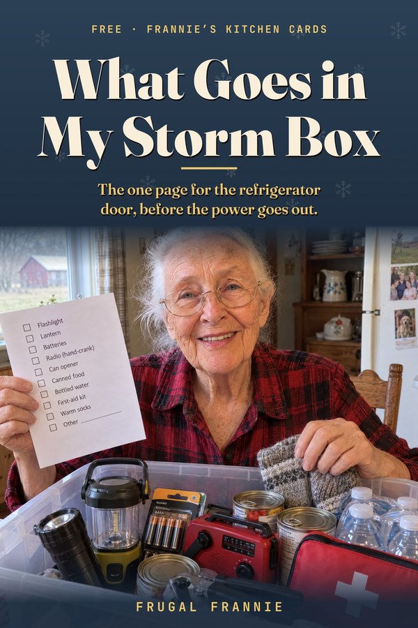 The free Storm Week Checklist: What Goes in My Storm Box
